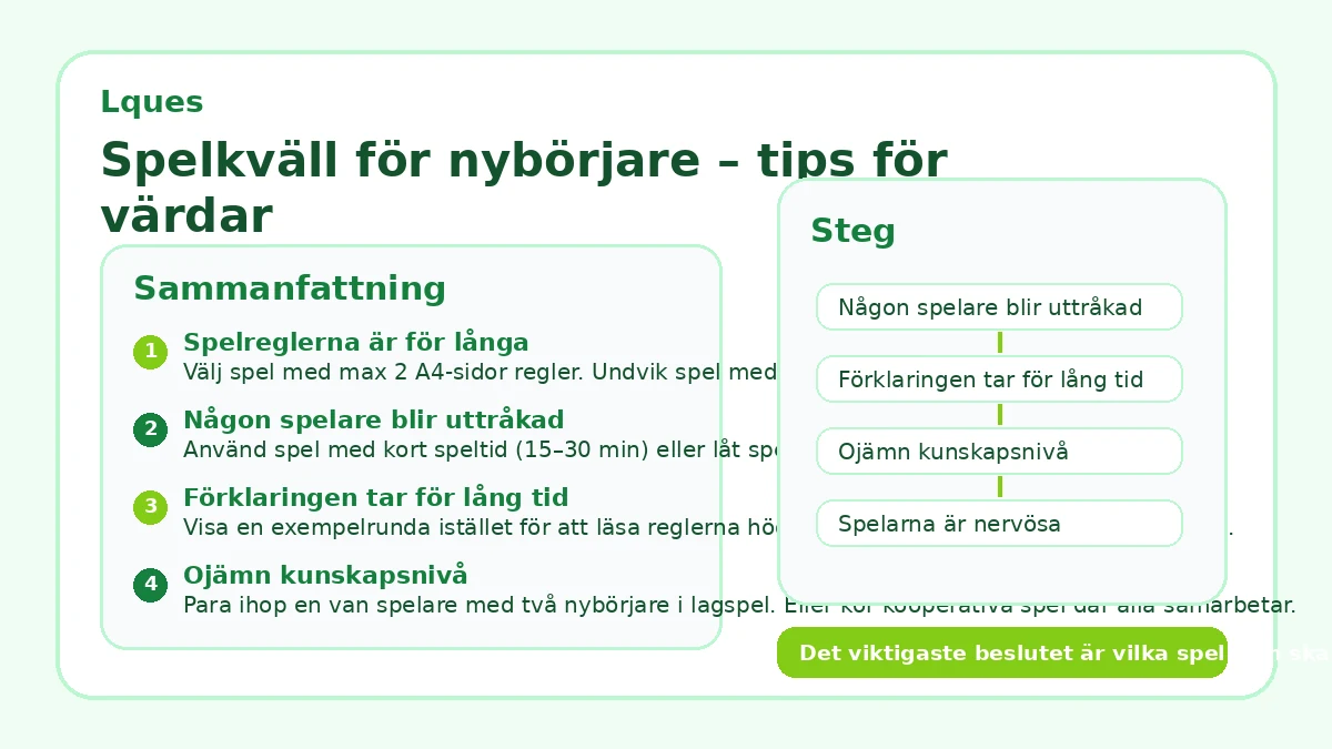 Spelkväll för nybörjare – tips för värdar
