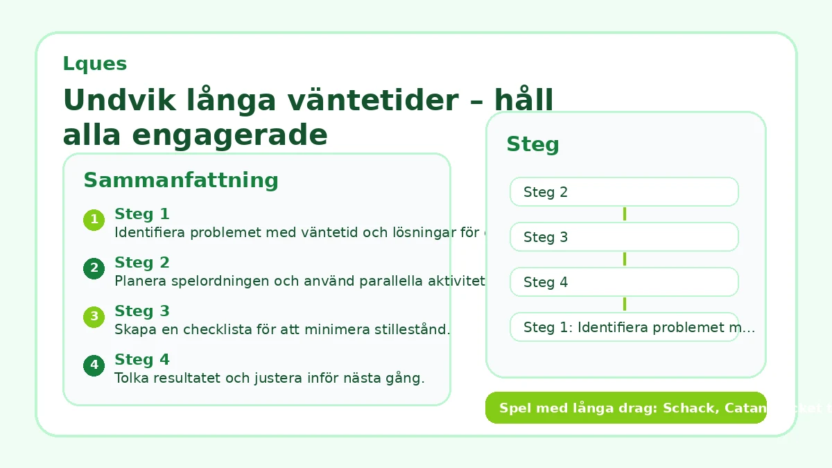 Undvik långa väntetider – håll alla engagerade