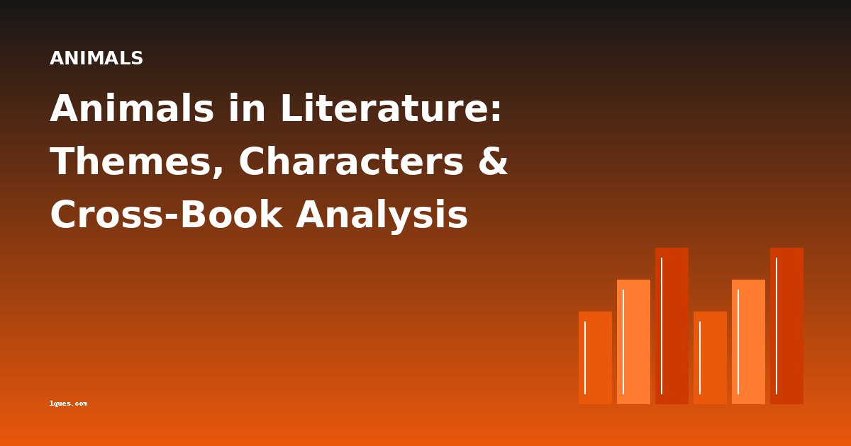 Animals in Literature: Themes, Characters & Cross-Book Analysis