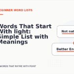 Words That Start With light: Simple List with Meanings