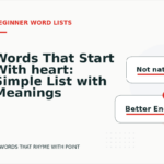 Words That Start With heart: Simple List with Meanings