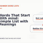 Words That Start With mind: Simple List with Meanings