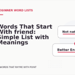 Words That Start With friend: Simple List with Meanings