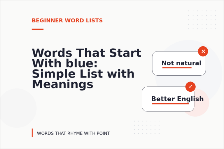Words That Start With blue: Simple List with Meanings Words That Start With blue: Simple List with Meanings