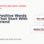 Positive Words That Start With friend