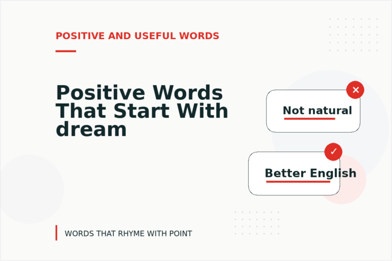 Positive Words That Start With dream