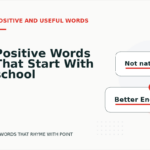 Positive Words That Start With school