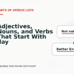 Adjectives, Nouns, and Verbs That Start With day