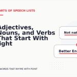 Adjectives, Nouns, and Verbs That Start With light