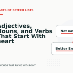Adjectives, Nouns, and Verbs That Start With heart