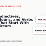 Adjectives, Nouns, and Verbs That Start With dream