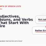 Adjectives, Nouns, and Verbs That Start With fire