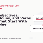 Adjectives, Nouns, and Verbs That Start With blue