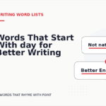 Words That Start With day for Better Writing