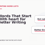 Words That Start With heart for Better Writing