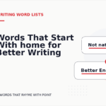 Words That Start With home for Better Writing