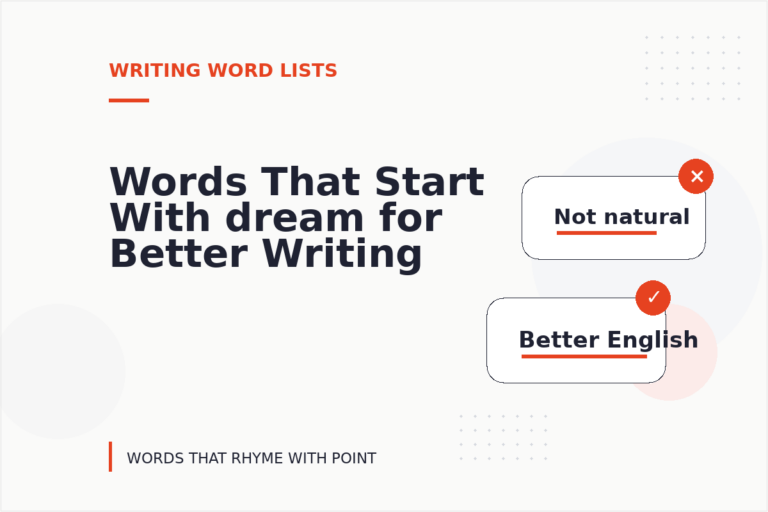 Words That Start With dream for Better Writing Words That Start With dream for Better Writing