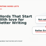 Words That Start With love for Better Writing