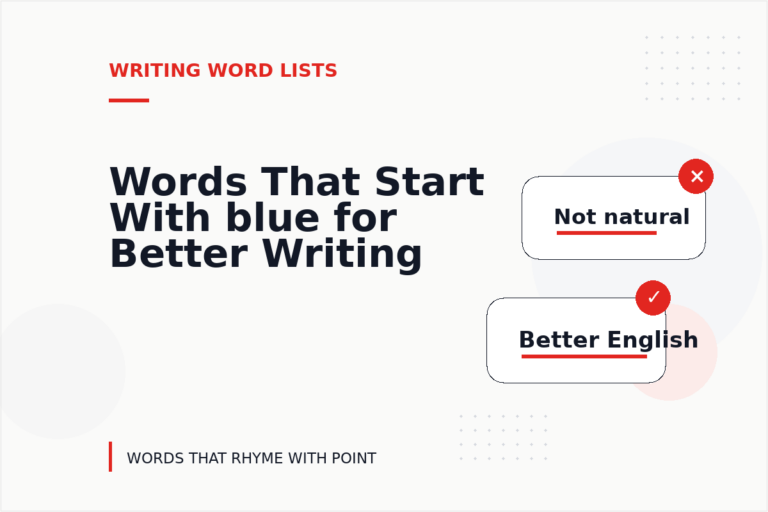Words That Start With blue for Better Writing